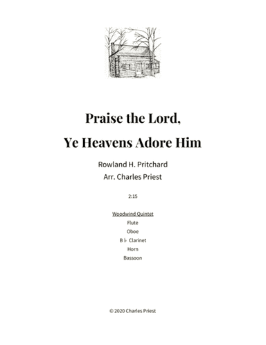 Praise the Lord, Ye Heavens Adore Him (arr. Charles Priest)