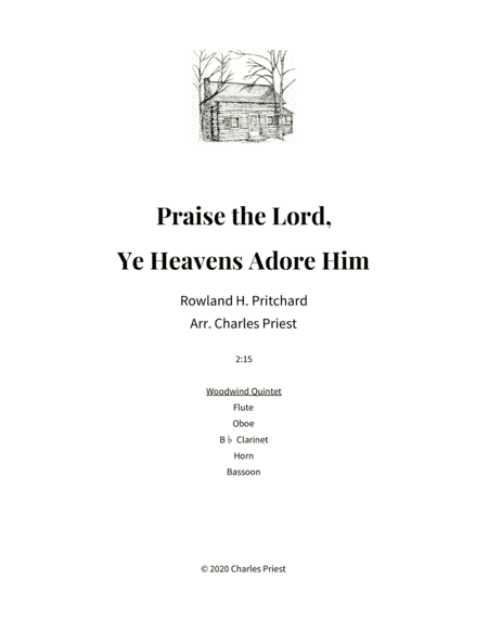 Praise the Lord, Ye Heavens Adore Him (arr. Charles Priest)