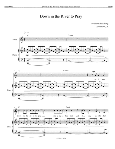 Down in the River to Pray (arr. David Heck, Jr.)