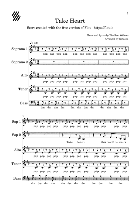 Take Heart (arr. Natasha)