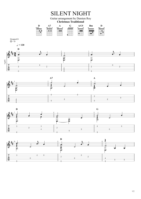 SILENT NIGHT (arr. Damien Roy)
