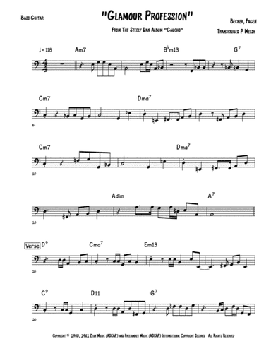 Glamour Profession (arr. Accubass)