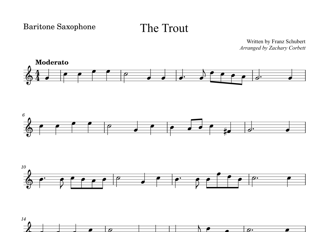 The Trout (arr. Zachary Corbett)