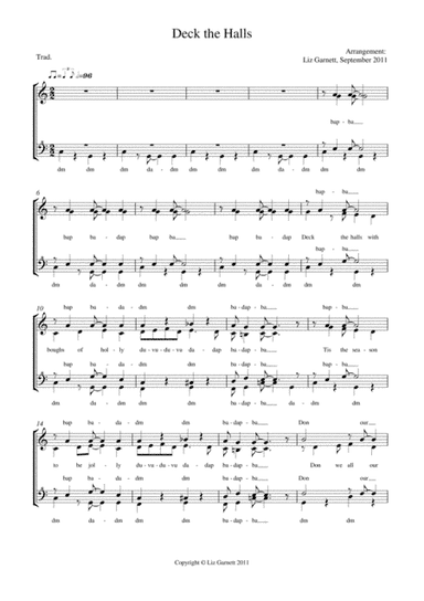 Deck the Hall (arr. Liz Garnett)