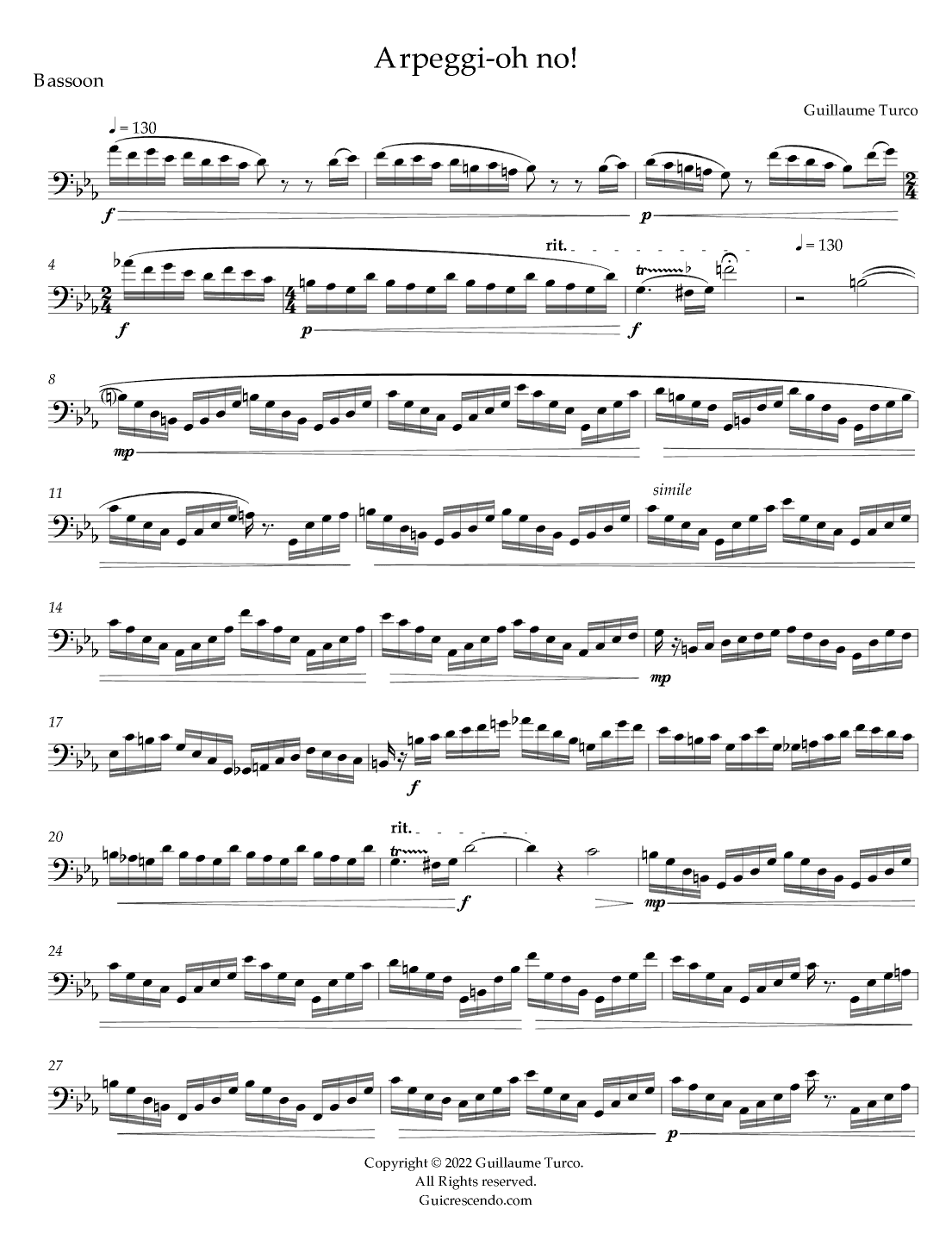 Arpeggi-oh no! (bassoon)
