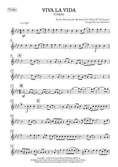 Viva La Vida (arr. ACT Bortolucci)