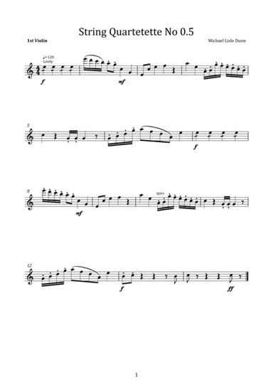 String Quartetette No. 0.5