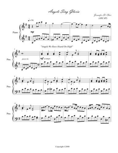 Angels Sing Gloria (arr. Jennifer St. Clair)
