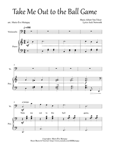 Take Me Out to the Ball Game (arr. Marie-Ève Mainguy)