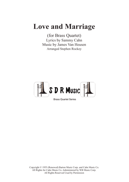 Love And Marriage (arr. Stephen Rockey)