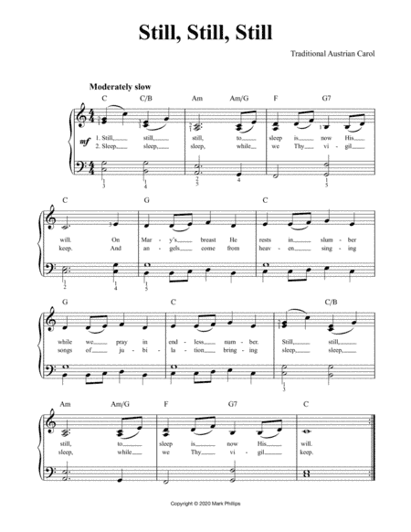 Still, Still, Still (arr. Mark Phillips)
