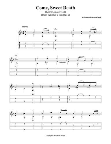 Come, Sweet Death (Komm, su¨sser Tod) (arr. Mark Phillips)