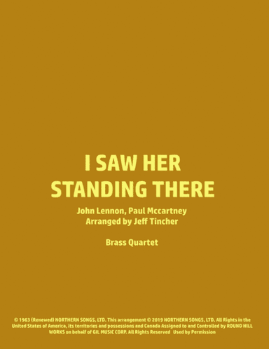 I Saw Her Standing There (arr. Jeff Tincher)