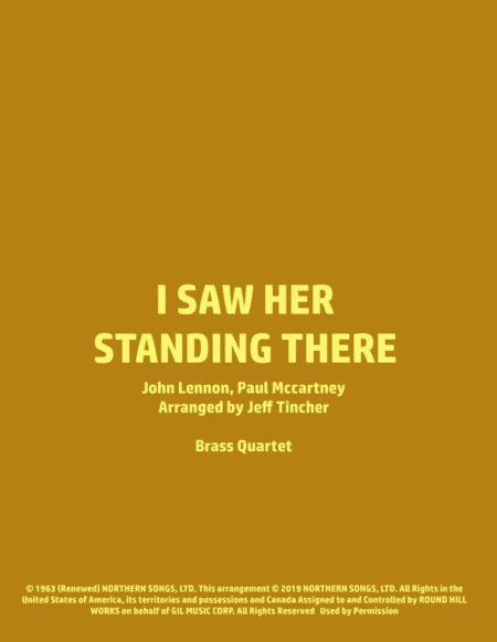 I Saw Her Standing There (arr. Jeff Tincher)