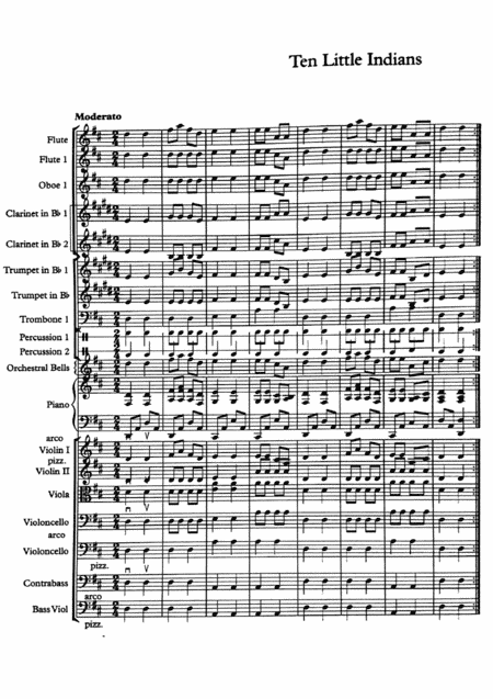 Ten Little Indians - first orchestra piece (arr. Cedric Elmer)