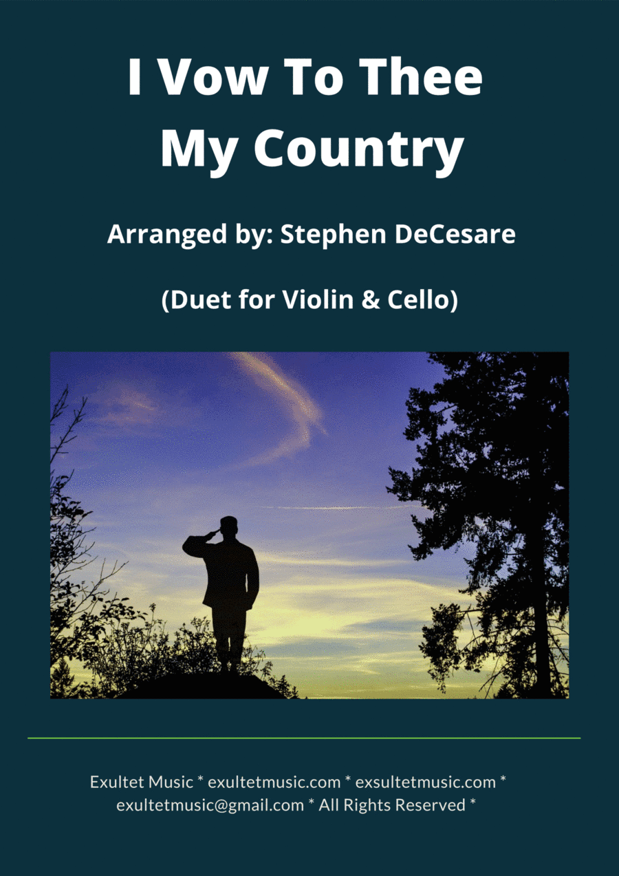 I Vow To Thee My Country (Duet for Violin and Cello) (arr. Stephen DeCesare)