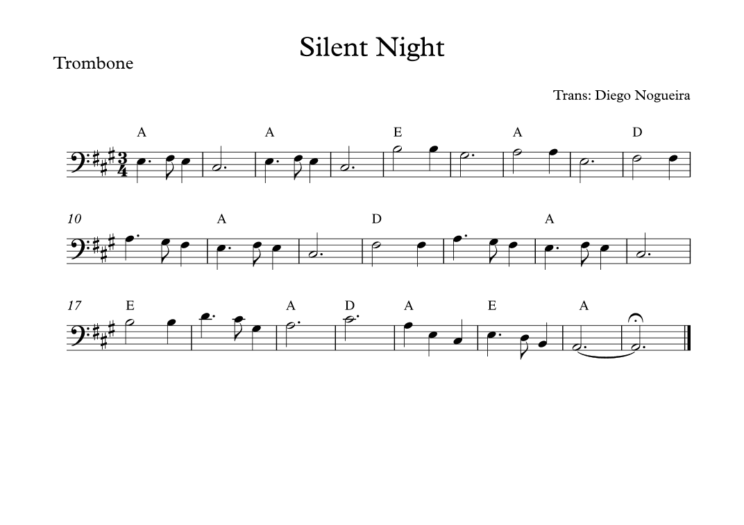 Silent Night (arr. DIEGO NOGUEIRA DE SIQUEIRA)