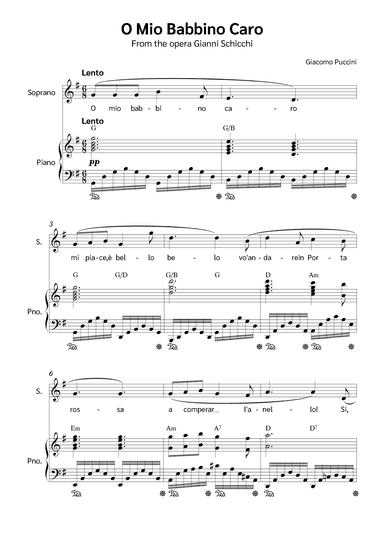 O Mio Babbino Caro (arr. Jackson Spindler)