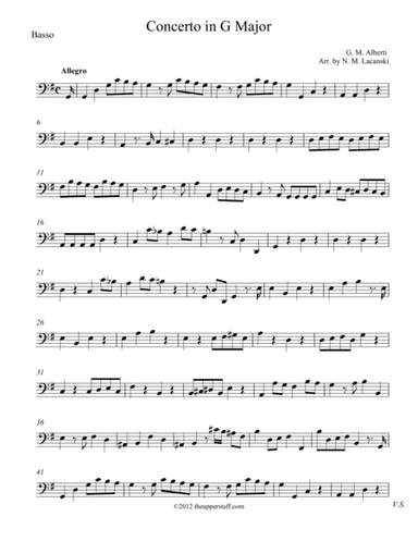 Concerto in G Major (arr. Nick Lacanski)