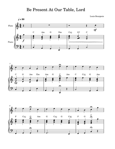 Be Present At Our Table Lord (arr. Tyler Adams)