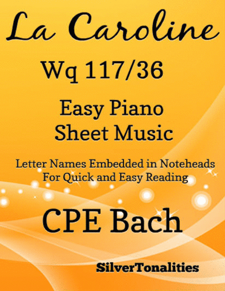 La Caroline W1 117 36 Easy Piano Sheet Music (arr. SilverTonalities)