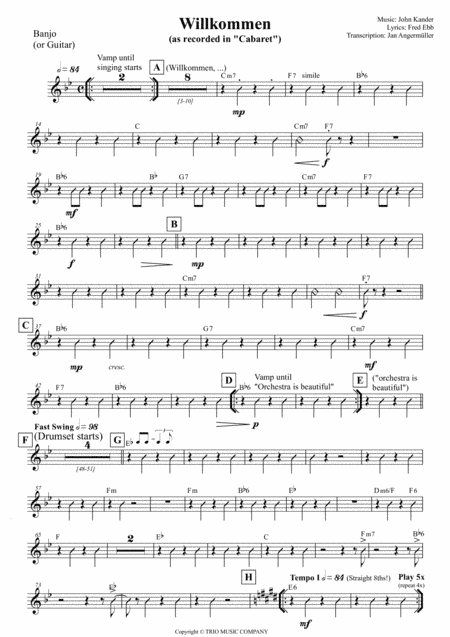 Willkommen (arr. Jan Angermüller)
