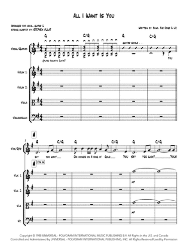 All I Want Is You (arr. Stephen Bulat)