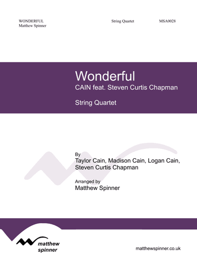 Wonderful (arr. Matthew Spinner)