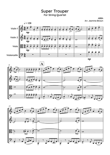 Super Trouper (arr. Jasmine Brown)