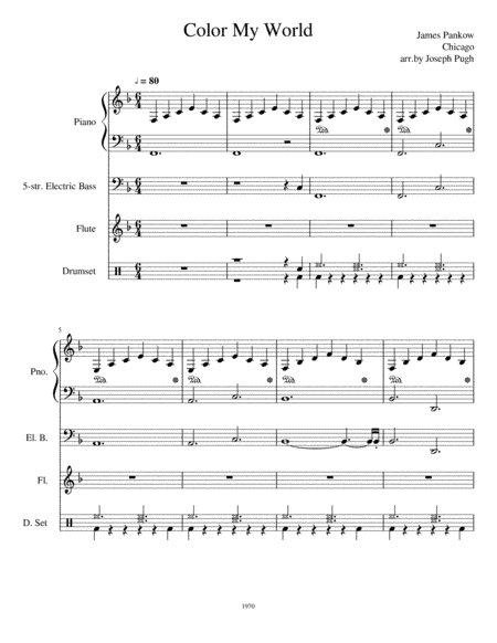 Colour My World (arr. Joseph Pugh)
