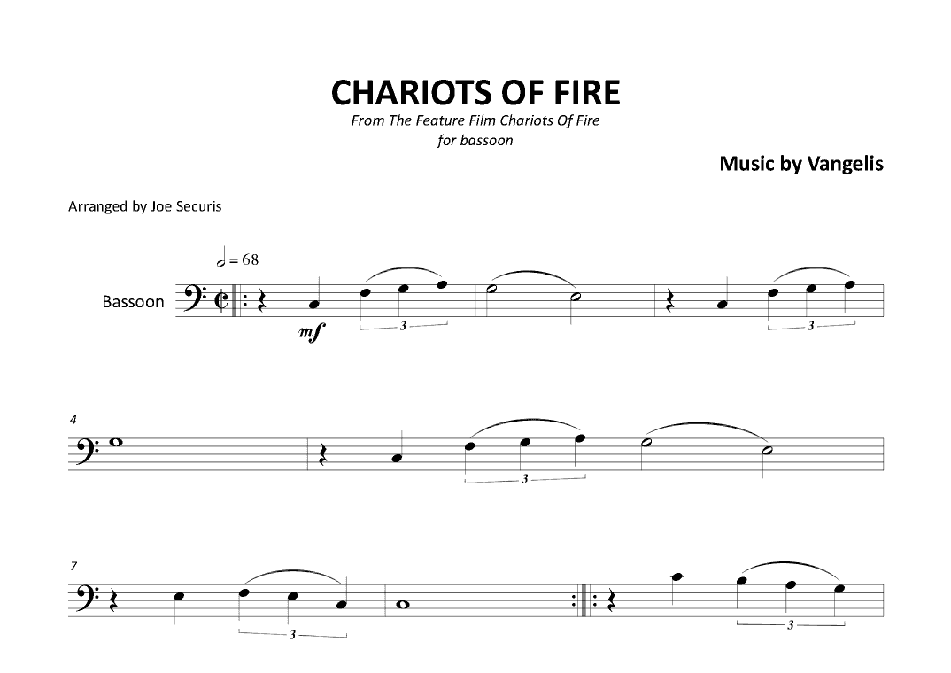 Chariots Of Fire (arr. Joe Securis)
