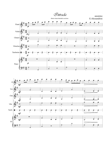 Intrada. Easy ensamble (arr. Ester Alessandrini)