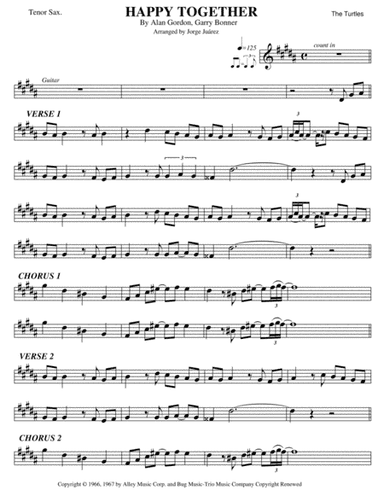 Happy Together (arr. Jorge Juárez)