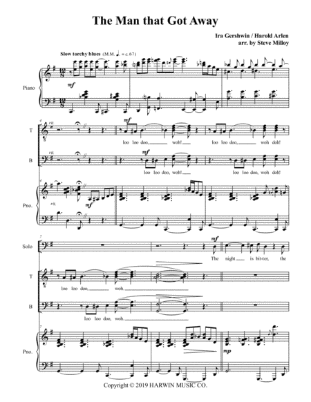 The Man That Got Away (arr. Steve Milloy)