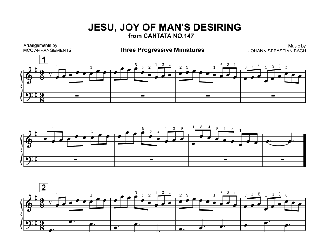 Jesu, Joy of Man's Desiring (arr. MCC Arrangements)