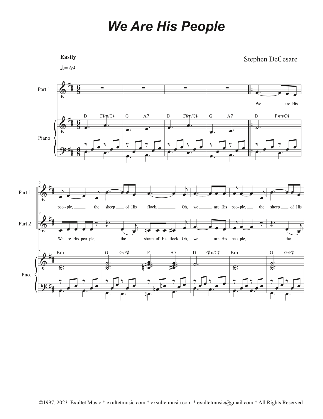 We Are His People (2-part choir)