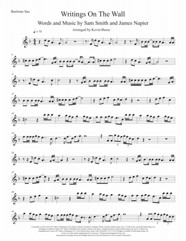 Writing's On The Wall from the film SPECTRE (arr. Kevin Busse)