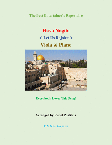 "Hava Nagila" for Viola and Piano (Jazz/Pop Version) (arr. Fishel Pustilnik)