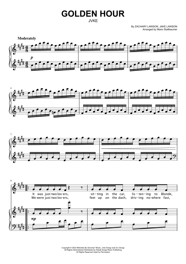 Golden Hour (arr. Mario Stallbaumer)