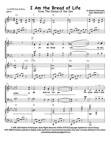 I Am the Bread of Life, The Claims of the Son 2