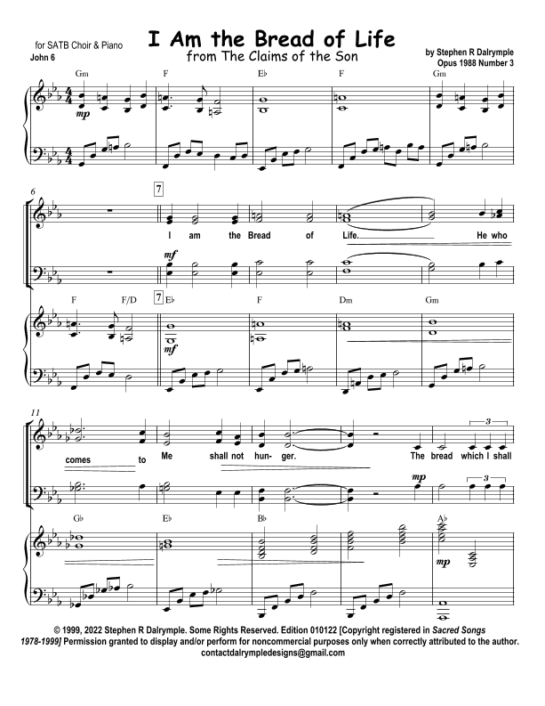 I Am the Bread of Life, The Claims of the Son 2