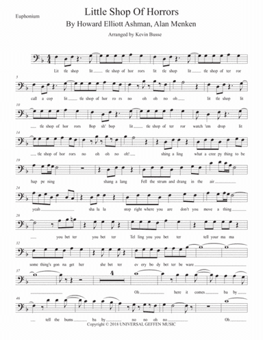 Little Shop Of Horrors (arr. Kevin Busse)