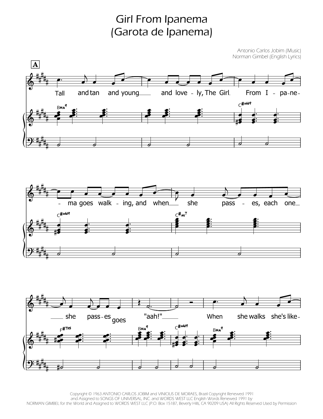 The Girl From Ipanema (garôta De Ipanema) (arr. Ygor Nunes)
