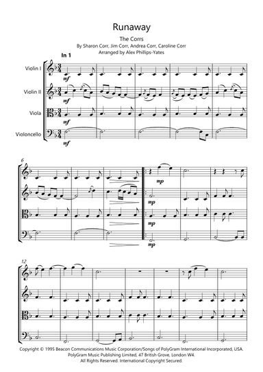 Runaway (arr. Alex Phillips-Yates)