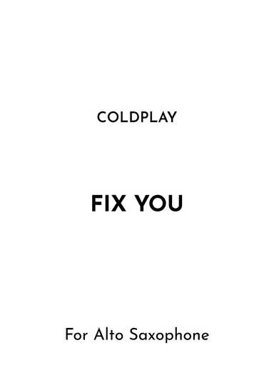 Fix You (arr. Jireh J.)