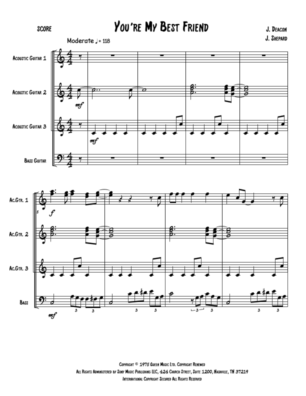 You're My Best Friend (arr. Jeremy Shepard)