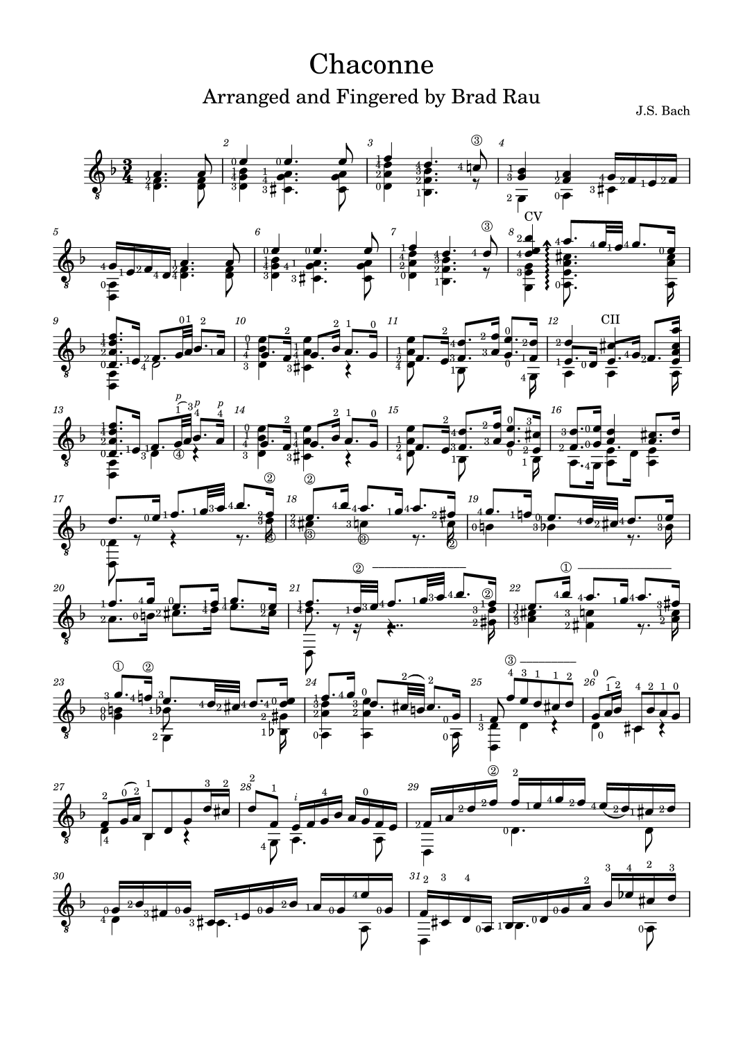 Chaconne (arr. Brad Rau)