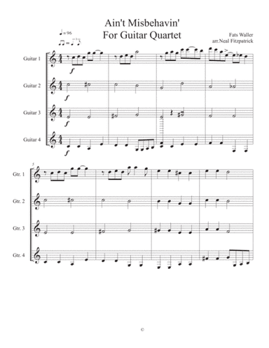 Ain't Misbehavin' (arr. Neal Fitzpatrick)
