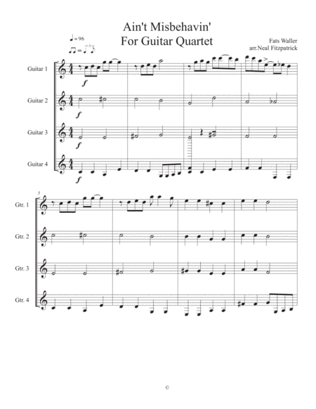 Ain't Misbehavin' (arr. Neal Fitzpatrick)