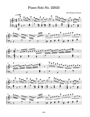 Piano Solo No. 22023